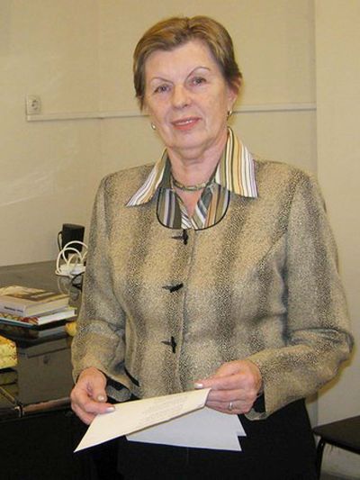 Т. Г. Тетенькина во время выступления